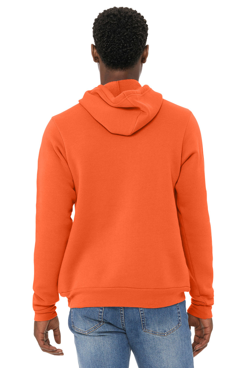 BELLA+CANVAS  Unisex Sponge Fleece Pullover Hoodie - Orange