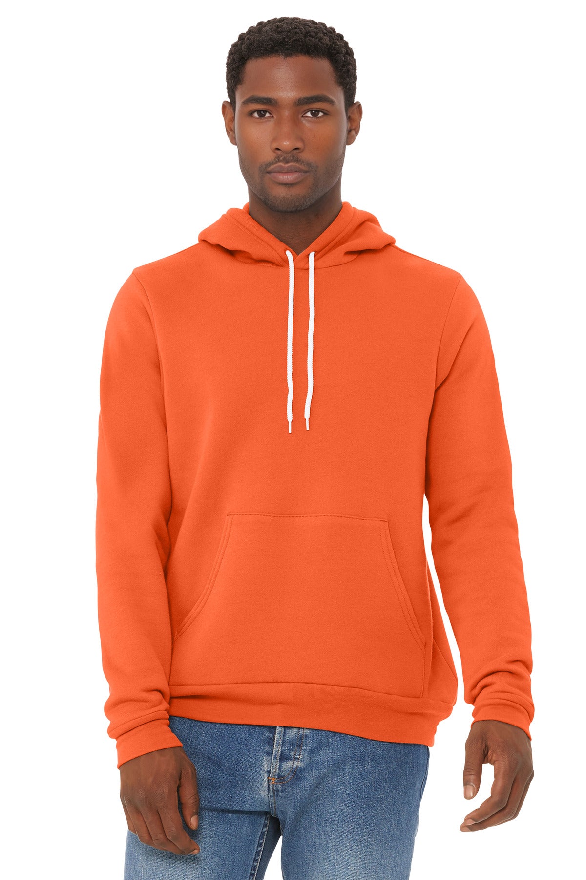 BELLA+CANVAS  Unisex Sponge Fleece Pullover Hoodie - Orange
