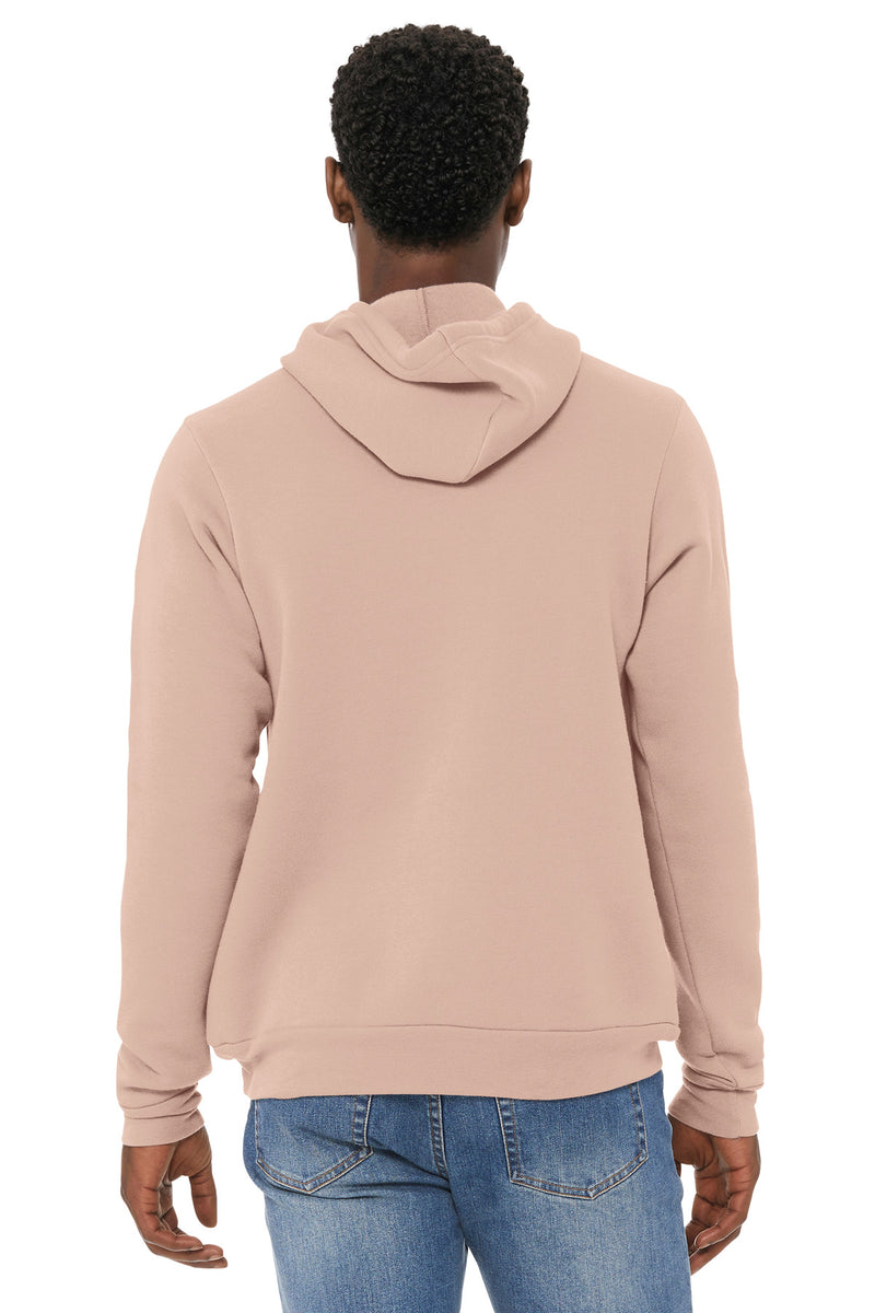 BELLA+CANVAS  Unisex Sponge Fleece Pullover Hoodie - Peach
