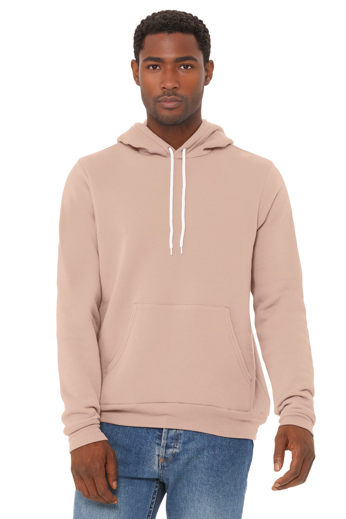 BELLA+CANVAS  Unisex Sponge Fleece Pullover Hoodie - Peach