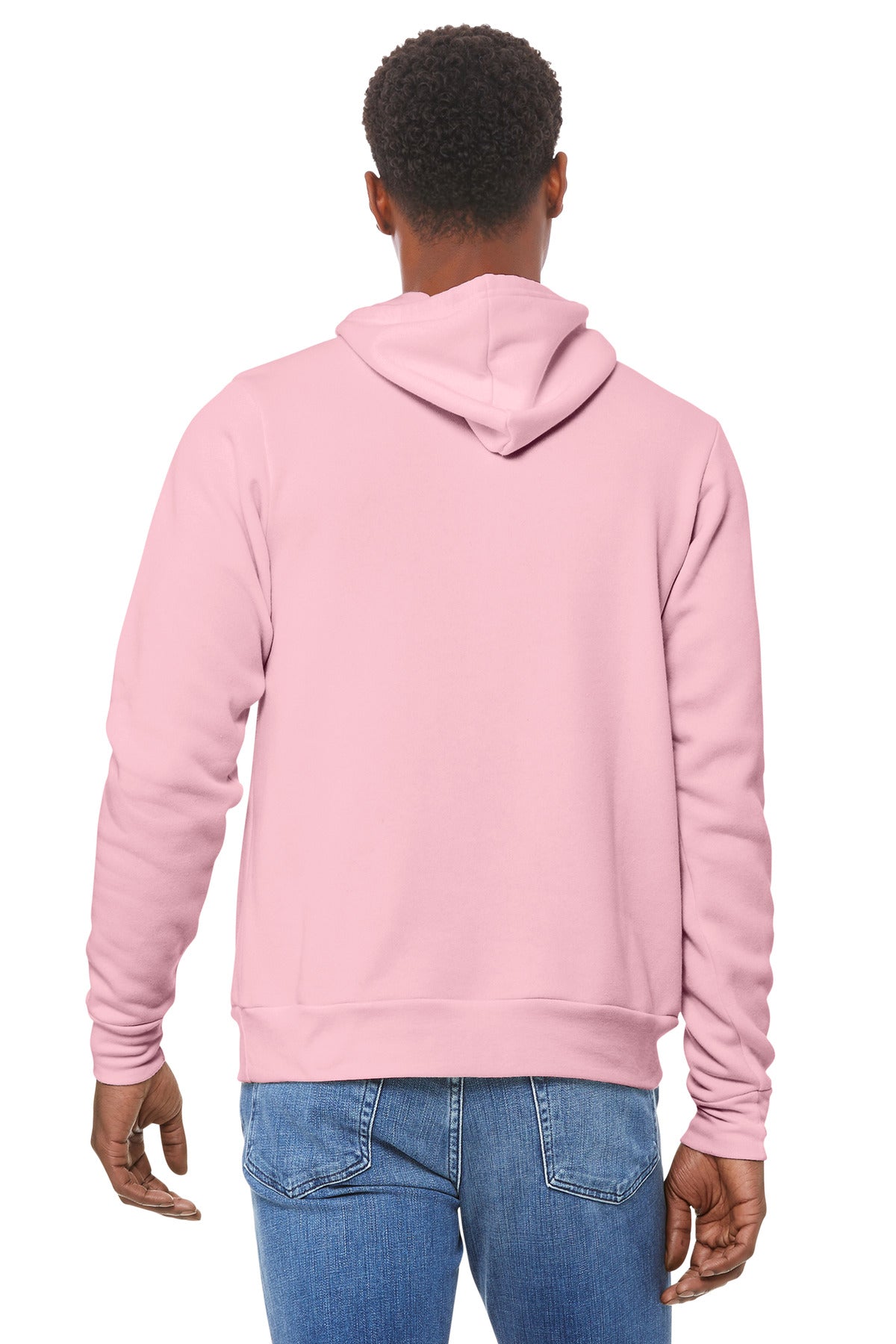 BELLA+CANVAS  Unisex Sponge Fleece Pullover Hoodie - Pink