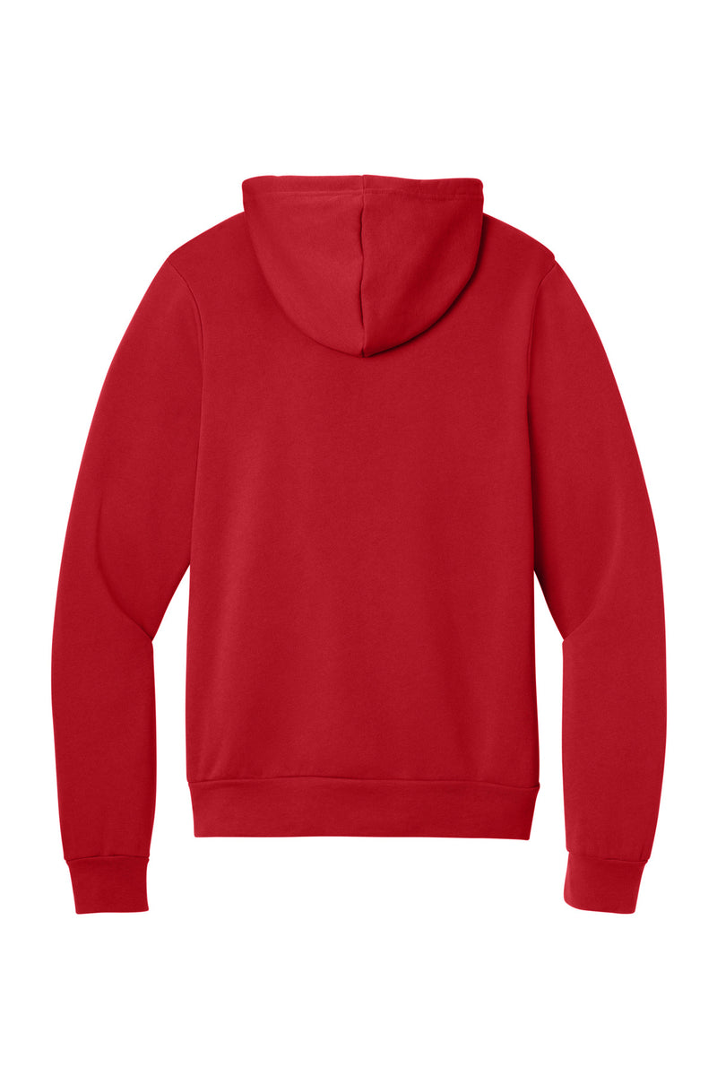 BELLA+CANVAS  Unisex Sponge Fleece Pullover Hoodie - Red
