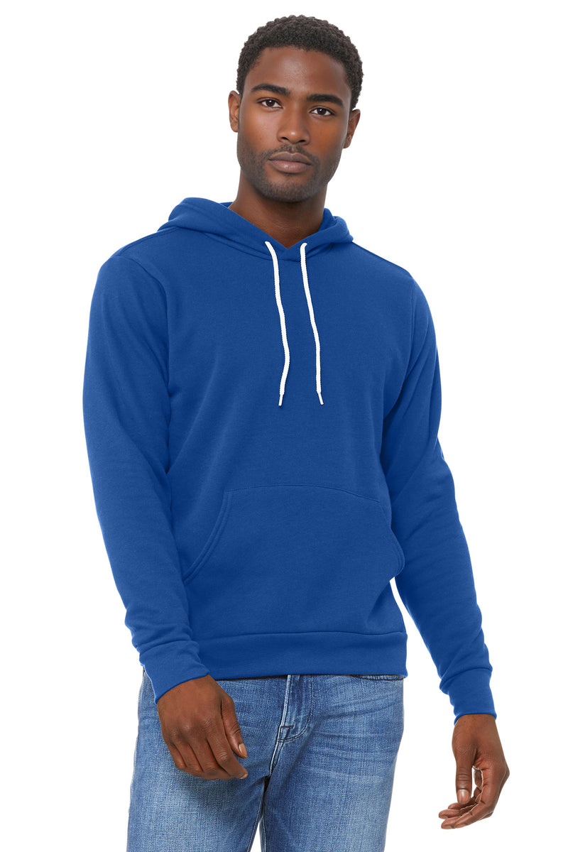 BELLA+CANVAS  Unisex Sponge Fleece Pullover Hoodie - True Royal