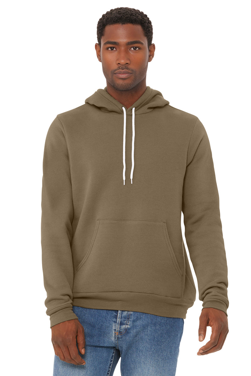 BELLA+CANVAS  Unisex Sponge Fleece Pullover Hoodie - Vintage Brown