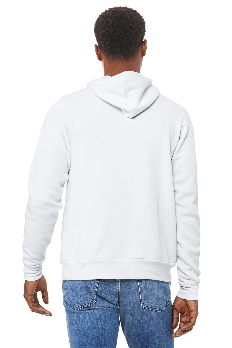 BELLA+CANVAS  Unisex Sponge Fleece Pullover Hoodie - White
