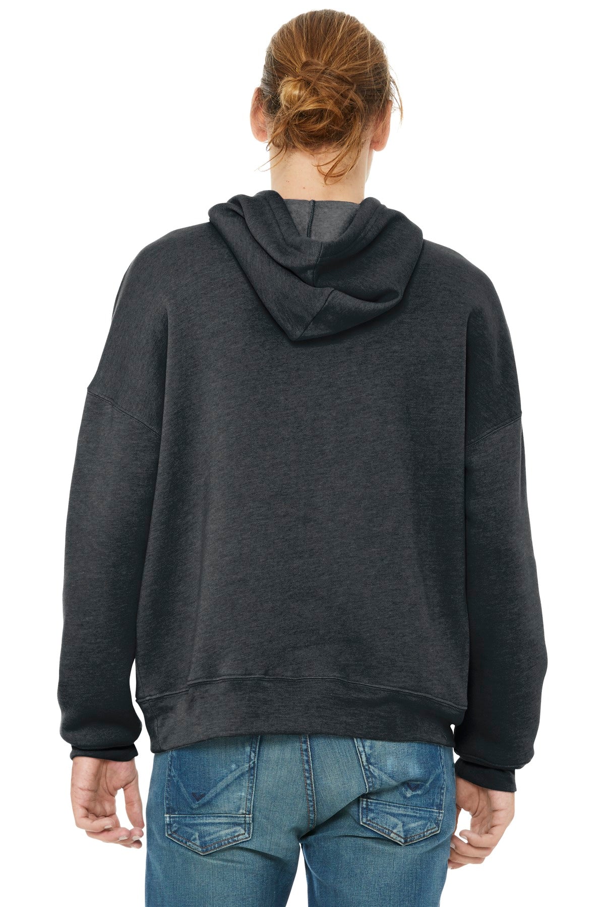 BELLA+CANVAS  Unisex Sponge Fleece Pullover DTM Hoodie - Dark Grey Heather