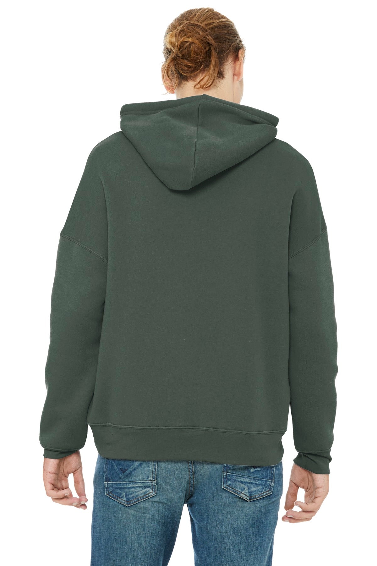 BELLA+CANVAS  Unisex Sponge Fleece Pullover DTM Hoodie - Military Green