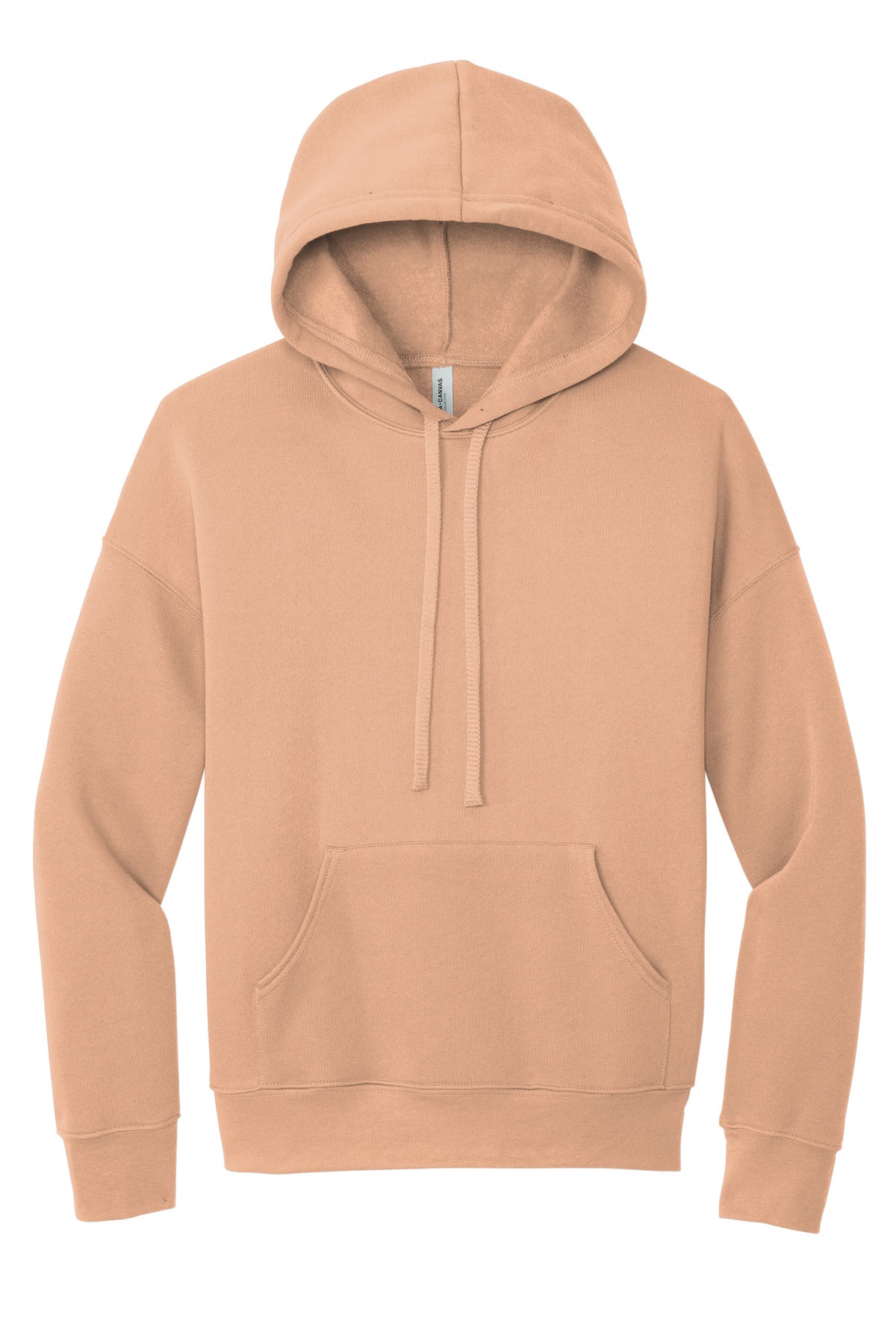 BELLA+CANVAS  Unisex Sponge Fleece Pullover DTM Hoodie - Peach