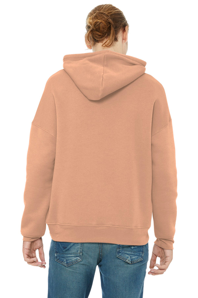 BELLA+CANVAS  Unisex Sponge Fleece Pullover DTM Hoodie - Peach
