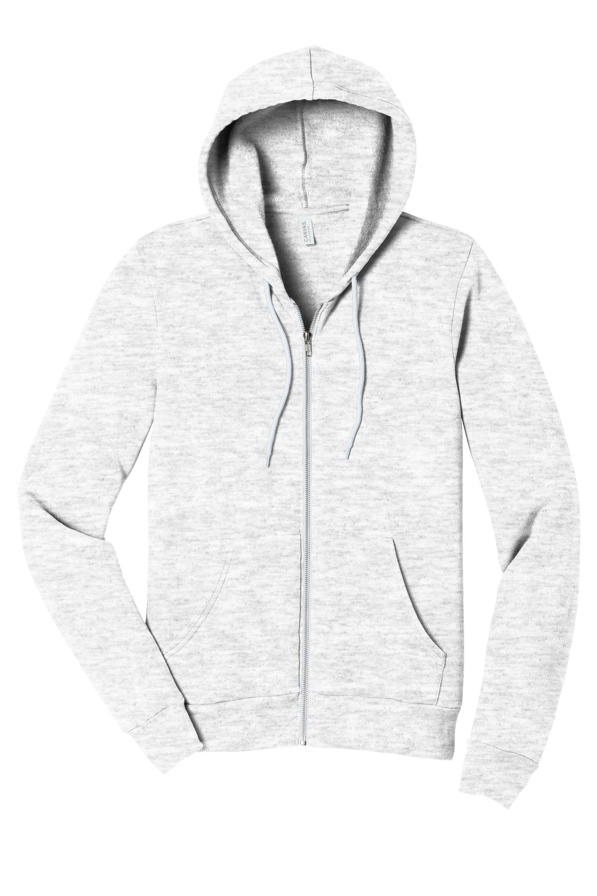 BELLA+CANVAS  Unisex Sponge Fleece Full-Zip Hoodie - Ash