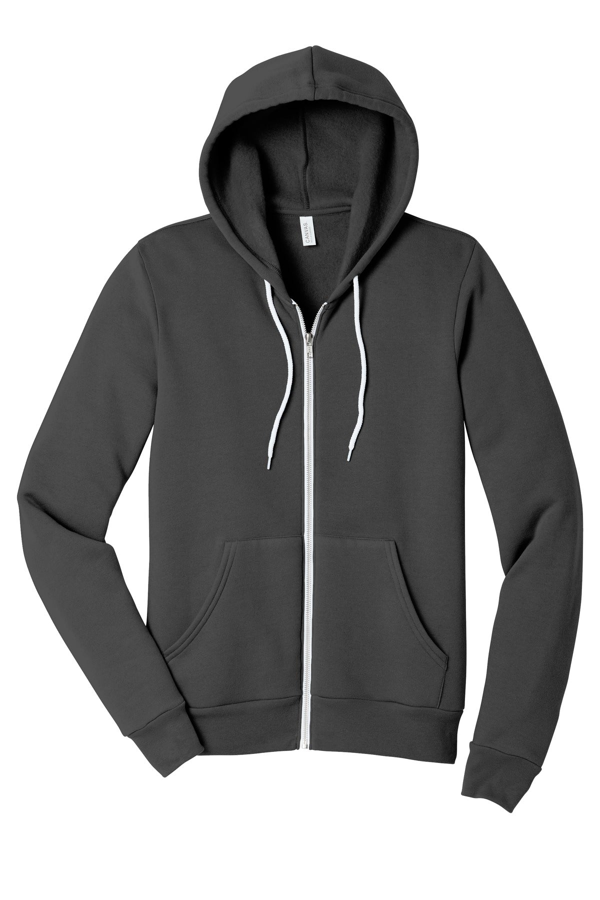 BELLA+CANVAS  Unisex Sponge Fleece Full-Zip Hoodie - Asphalt