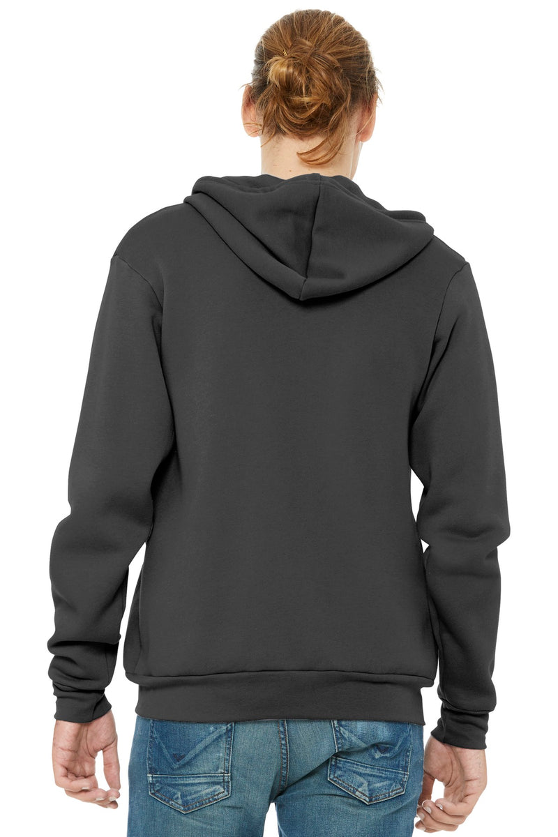 BELLA+CANVAS  Unisex Sponge Fleece Full-Zip Hoodie - Asphalt