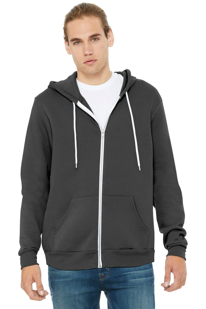 BELLA+CANVAS  Unisex Sponge Fleece Full-Zip Hoodie - Asphalt