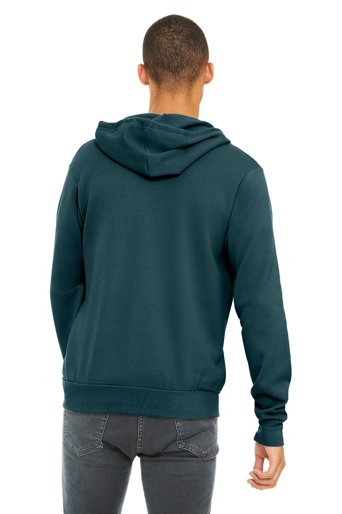 BELLA+CANVAS  Unisex Sponge Fleece Full-Zip Hoodie - Atlantic