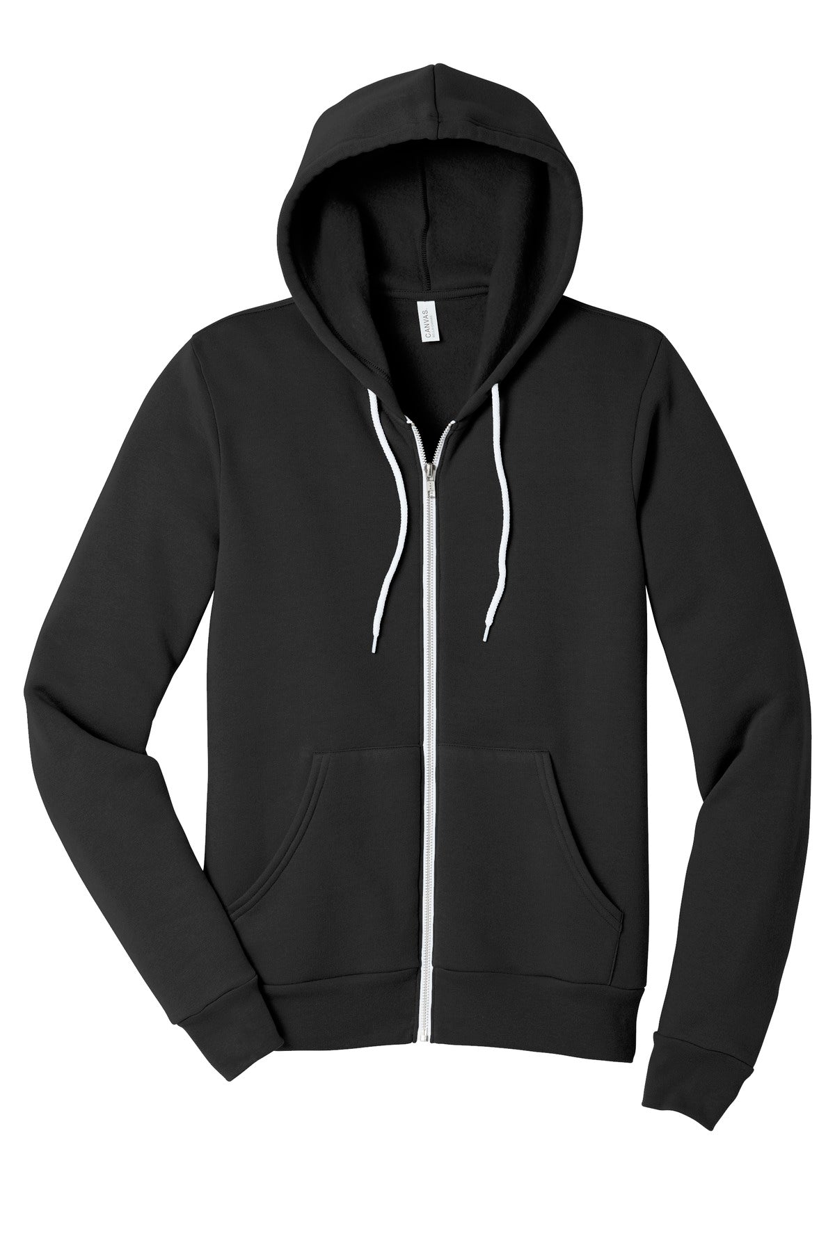 BELLA+CANVAS  Unisex Sponge Fleece Full-Zip Hoodie - Black