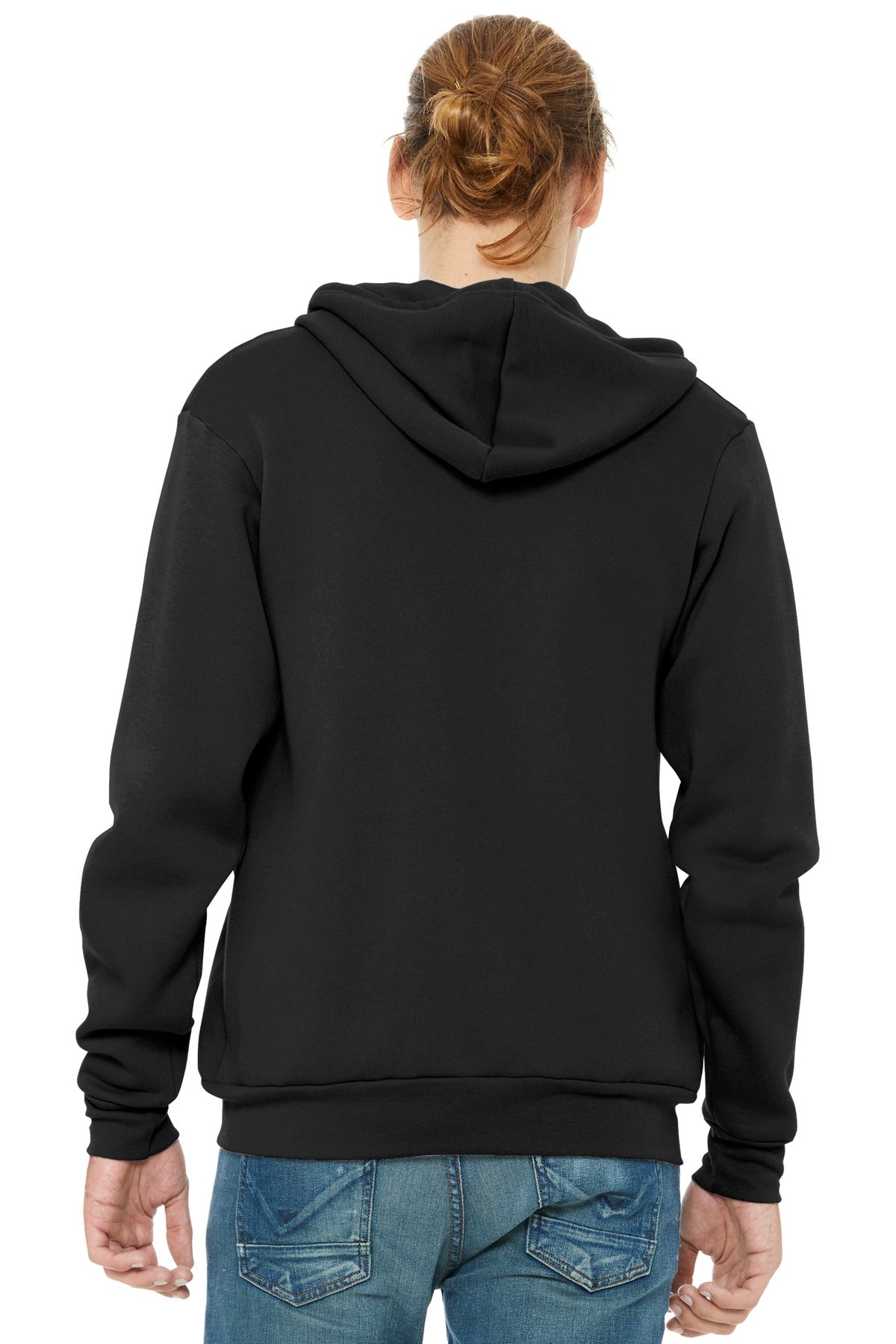 BELLA+CANVAS  Unisex Sponge Fleece Full-Zip Hoodie - Black