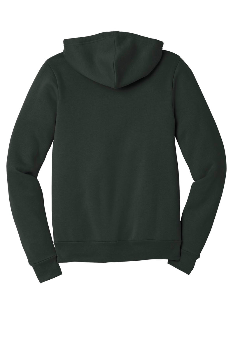 BELLA+CANVAS  Unisex Sponge Fleece Full-Zip Hoodie - Dark Grey
