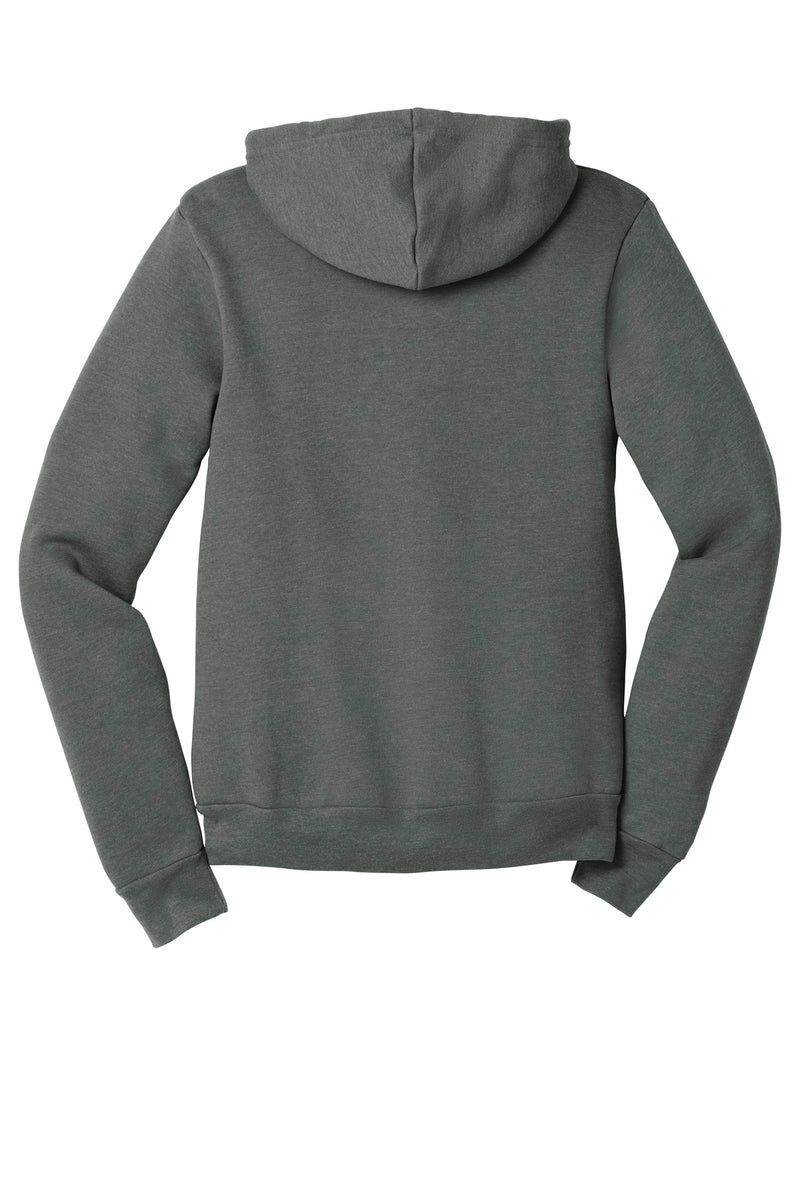 BELLA+CANVAS  Unisex Sponge Fleece Full-Zip Hoodie - Deep Heather