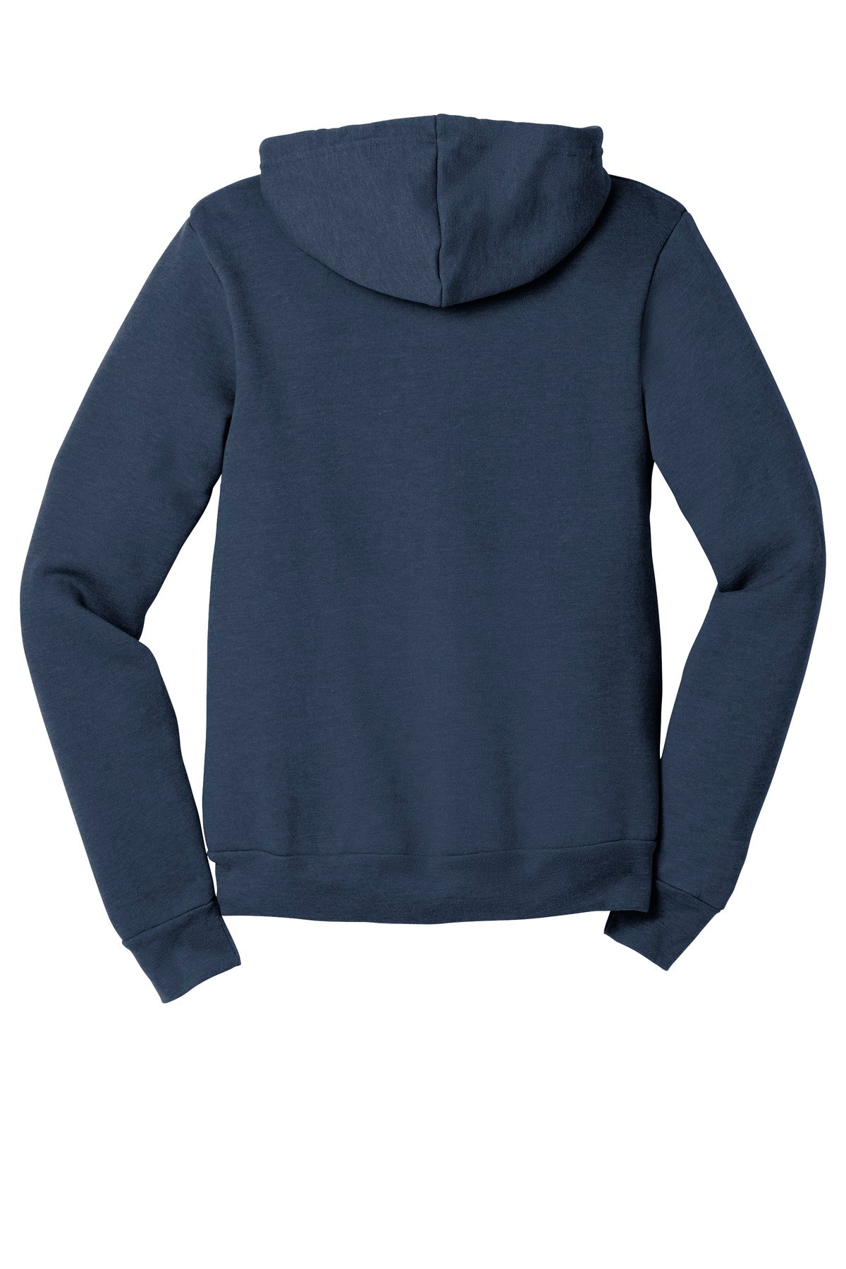 BELLA+CANVAS  Unisex Sponge Fleece Full-Zip Hoodie - Heather Navy