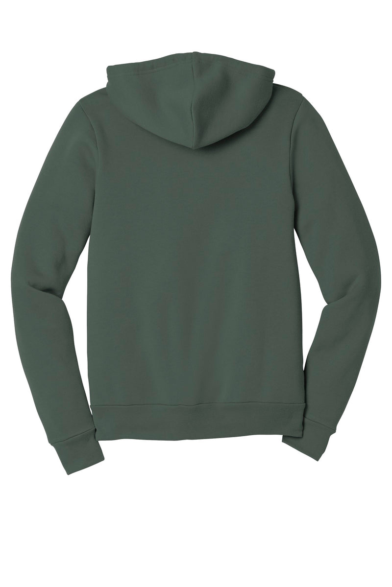 BELLA+CANVAS  Unisex Sponge Fleece Full-Zip Hoodie - Military Green
