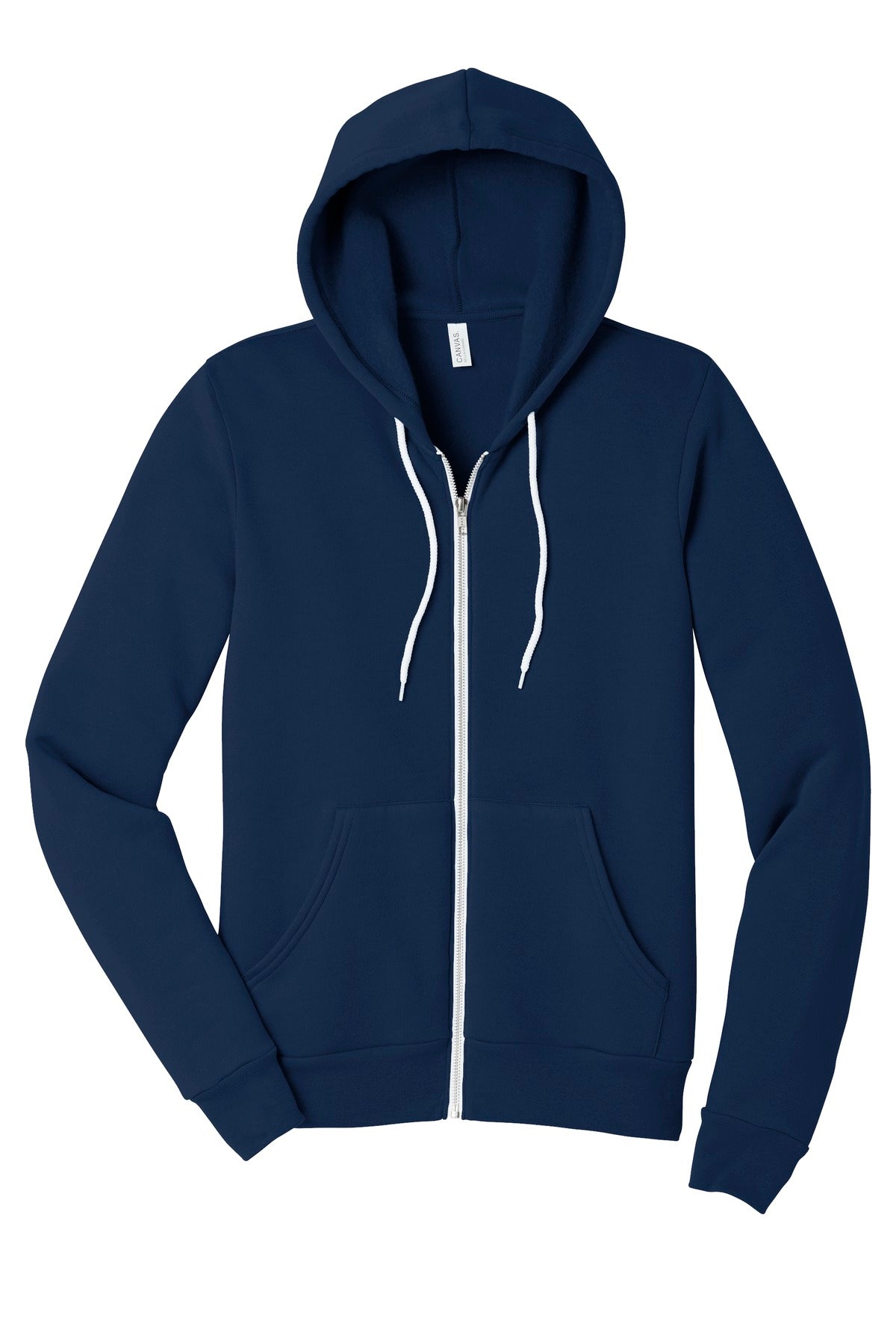 BELLA+CANVAS  Unisex Sponge Fleece Full-Zip Hoodie - Navy