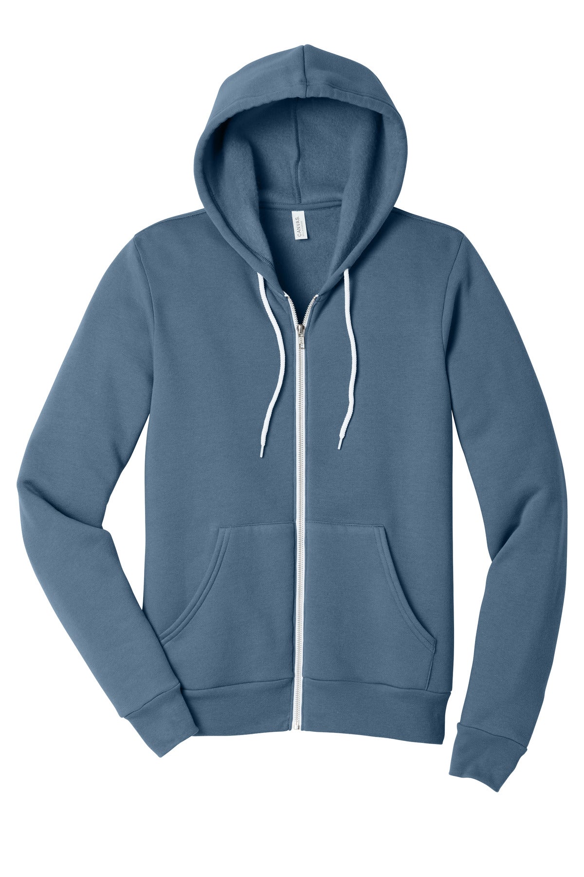 BELLA+CANVAS  Unisex Sponge Fleece Full-Zip Hoodie - Steel Blue