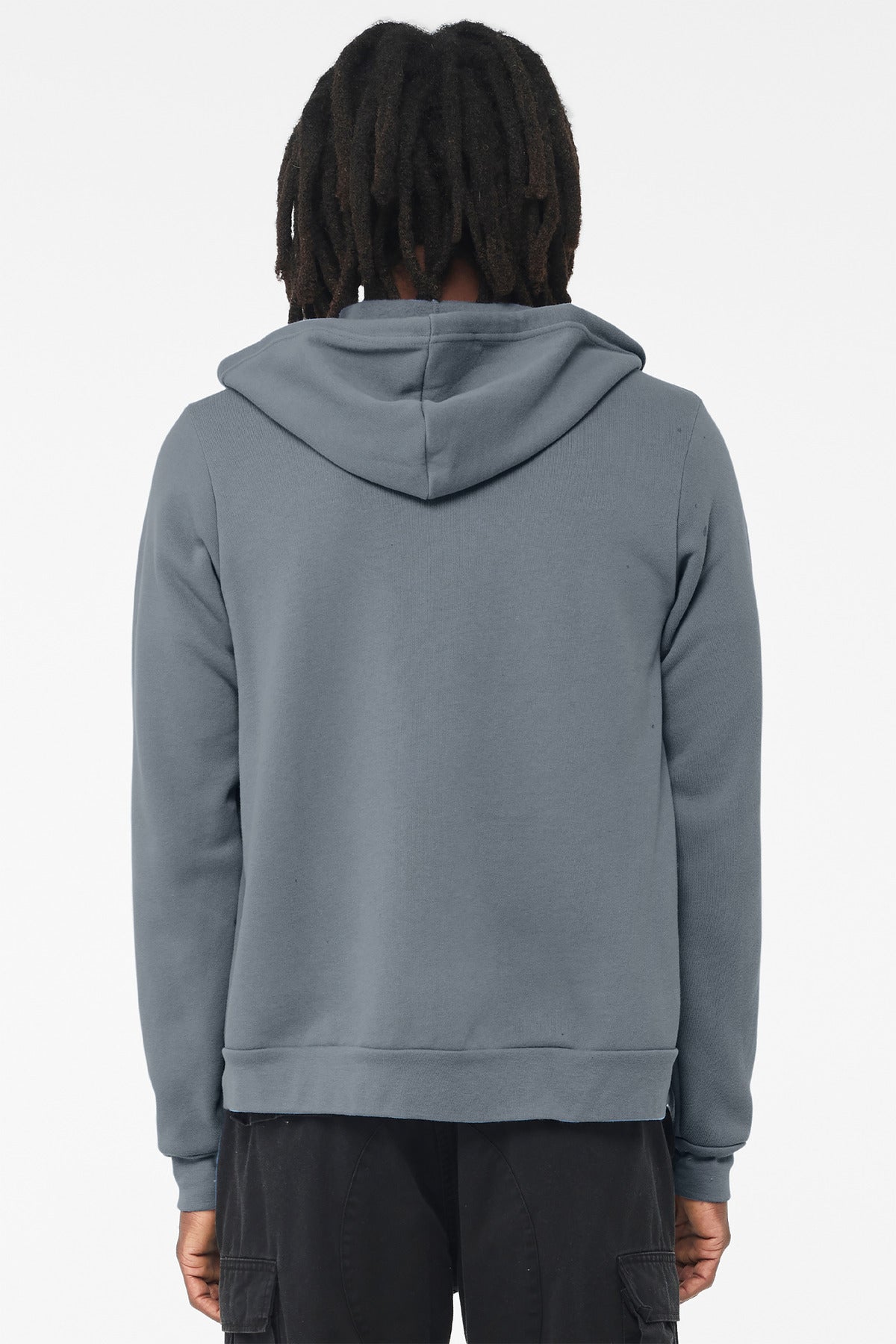 BELLA+CANVAS  Unisex Sponge Fleece Full-Zip Hoodie - Steel Blue