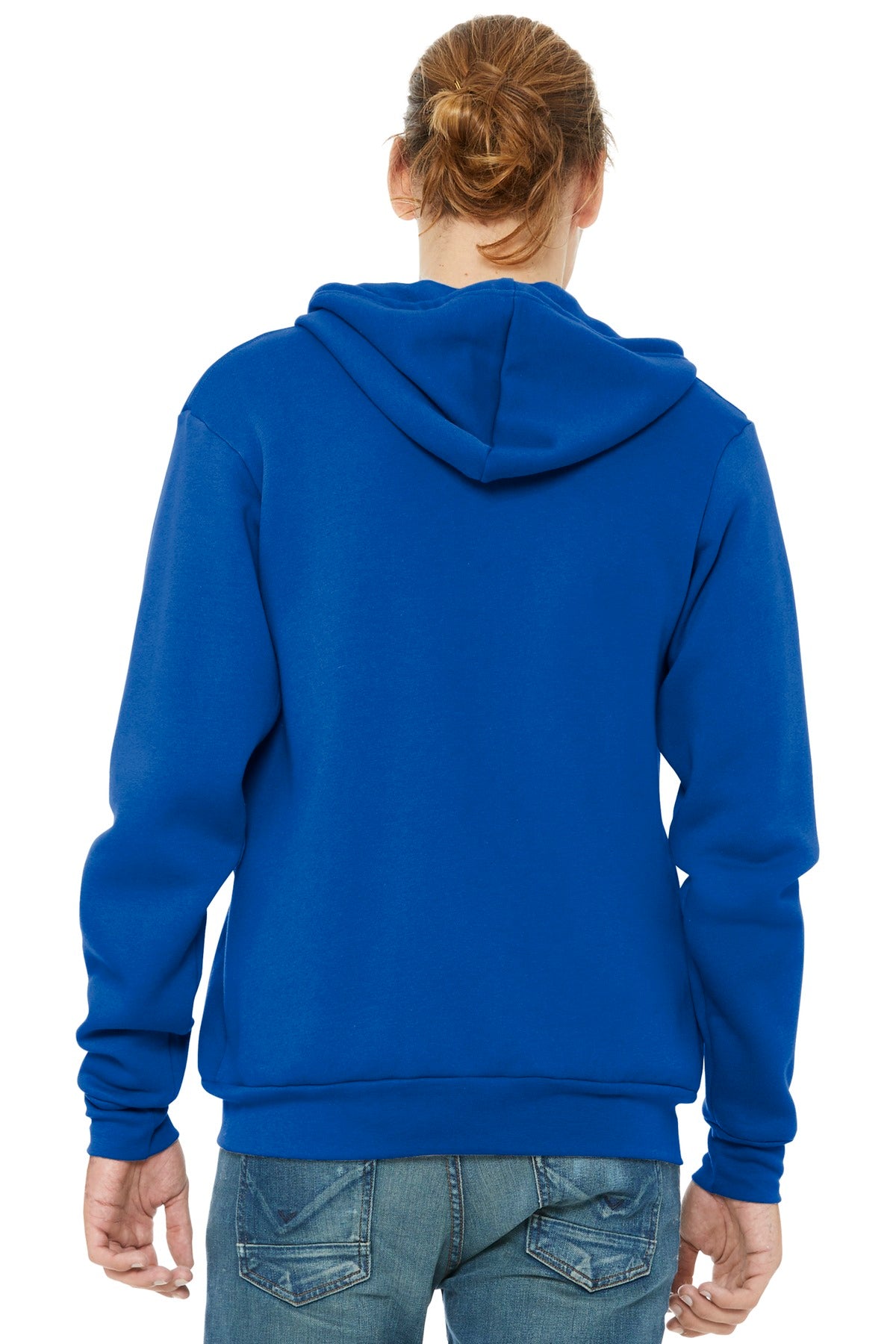 BELLA+CANVAS  Unisex Sponge Fleece Full-Zip Hoodie - True Royal