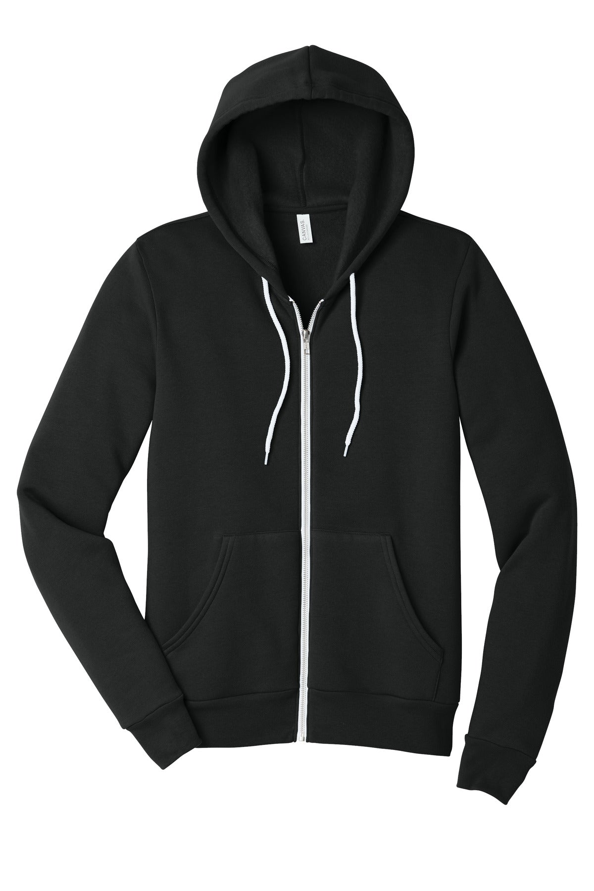 BELLA+CANVAS  Unisex Sponge Fleece Full-Zip Hoodie - Vintage Black