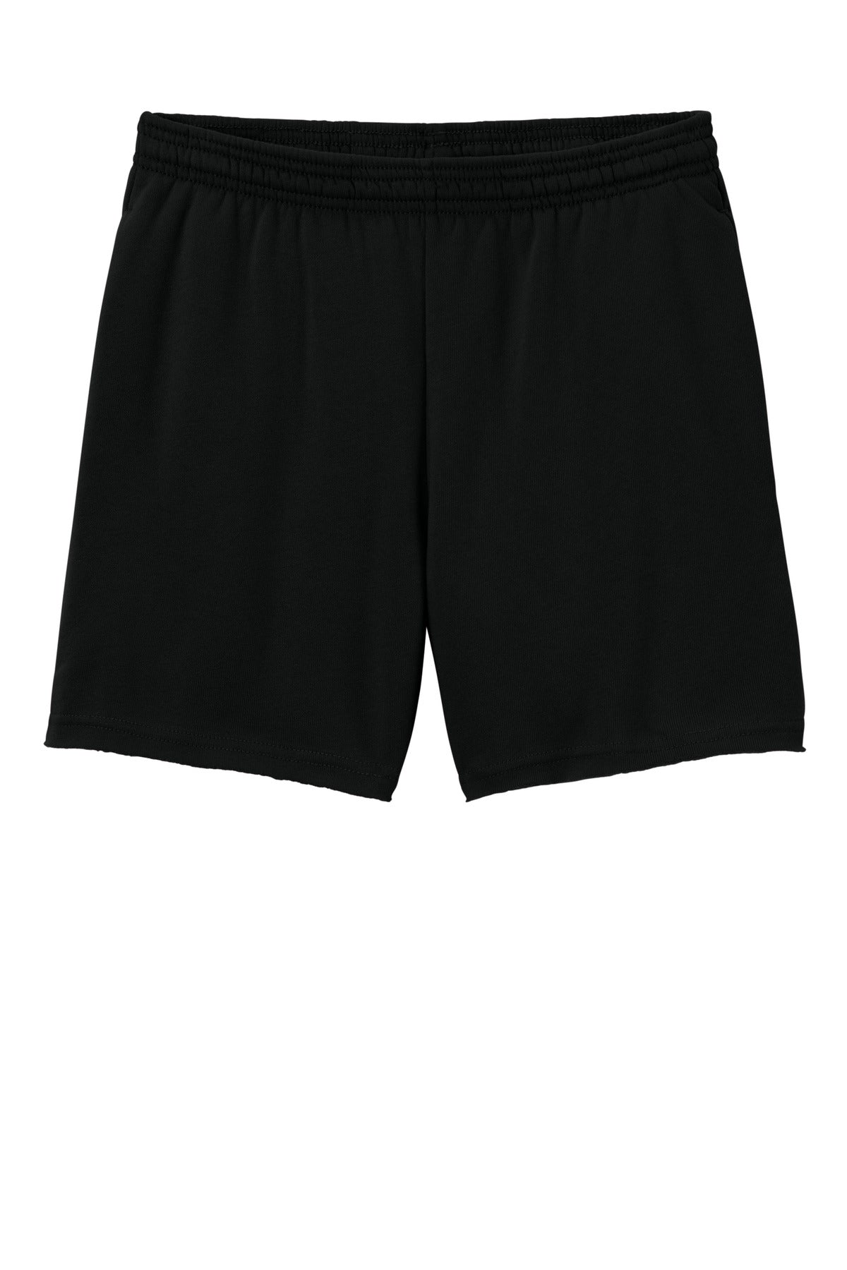 BELLA+CANVAS Women's Cutoff Sweatshort - Black