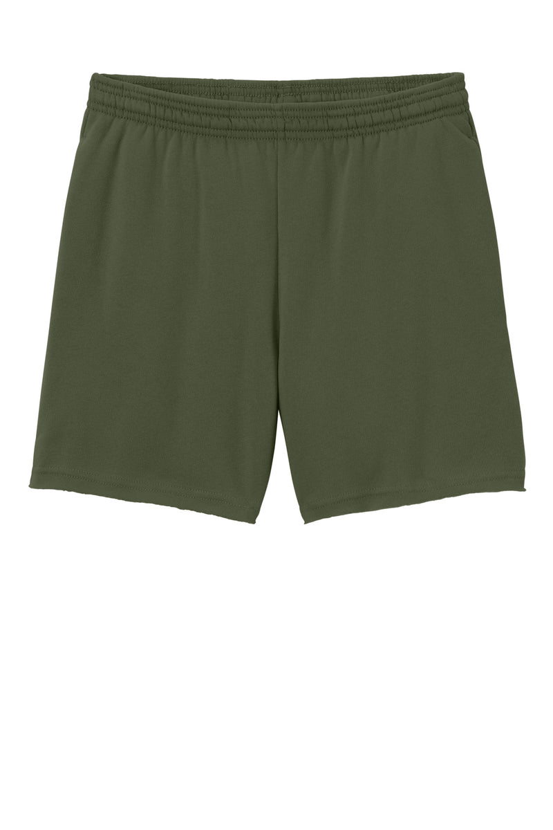 BELLA+CANVAS Women's Cutoff Sweatshort - Military Green