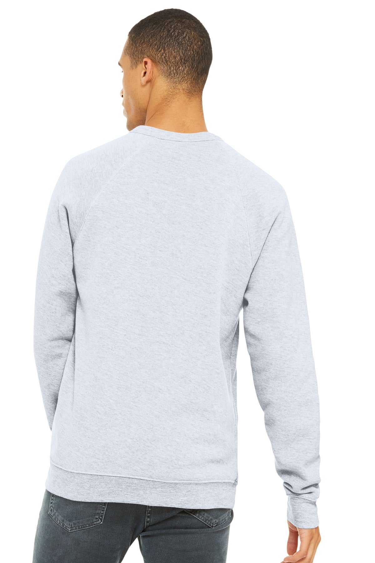BELLA+CANVAS  Unisex Sponge Fleece Raglan Sweatshirt - Ash
