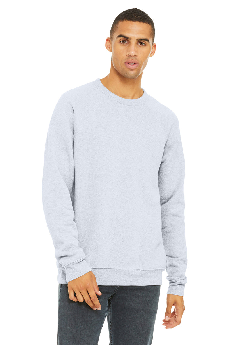 BELLA+CANVAS  Unisex Sponge Fleece Raglan Sweatshirt - Ash
