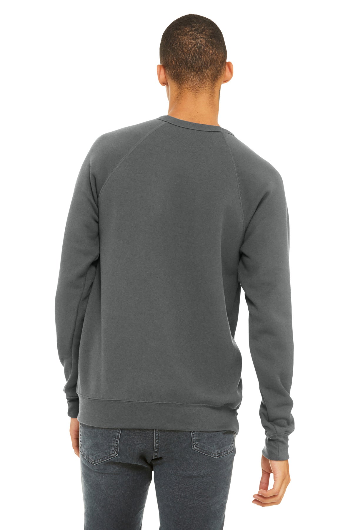 BELLA+CANVAS  Unisex Sponge Fleece Raglan Sweatshirt - Asphalt