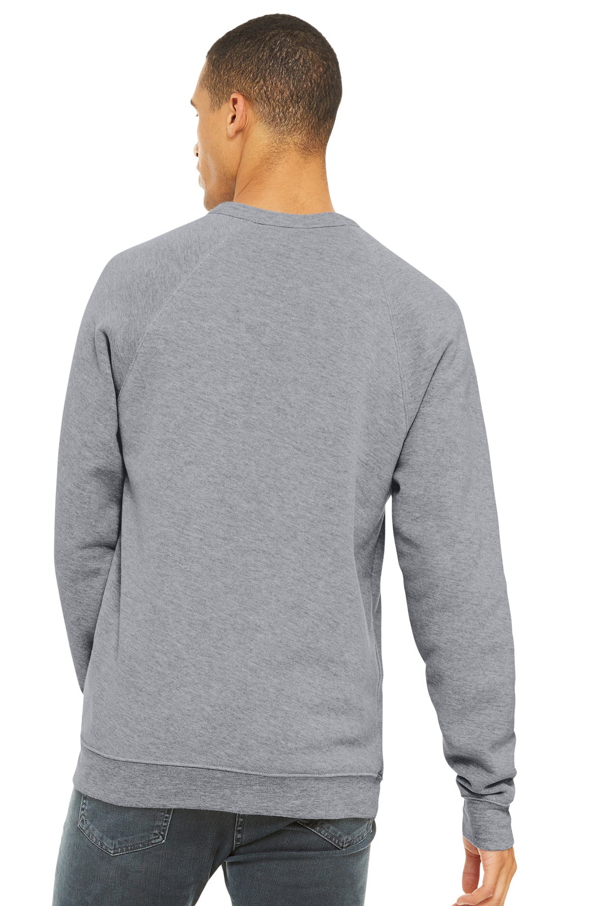 BELLA+CANVAS  Unisex Sponge Fleece Raglan Sweatshirt - Athletic Heather