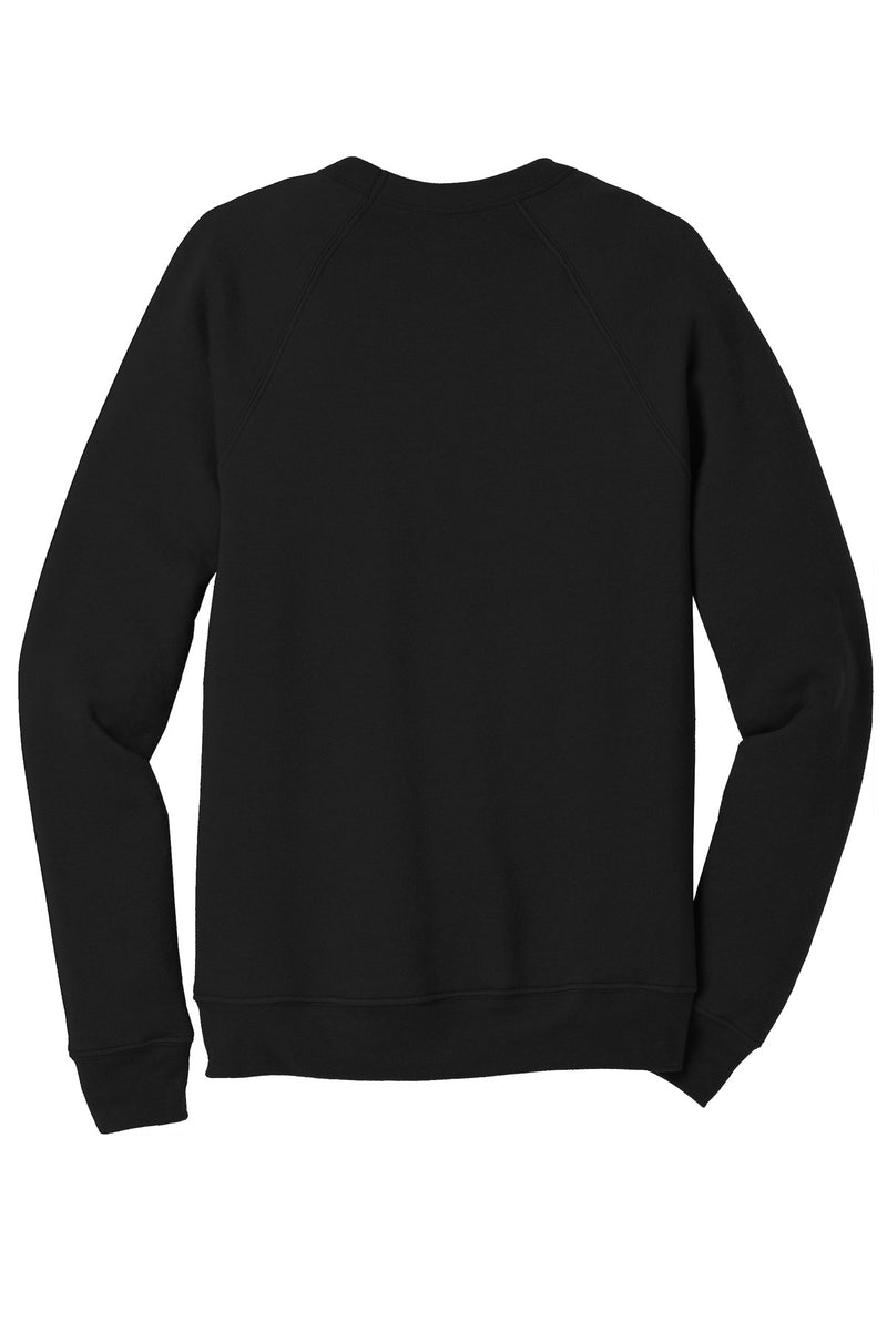 BELLA+CANVAS  Unisex Sponge Fleece Raglan Sweatshirt - Black
