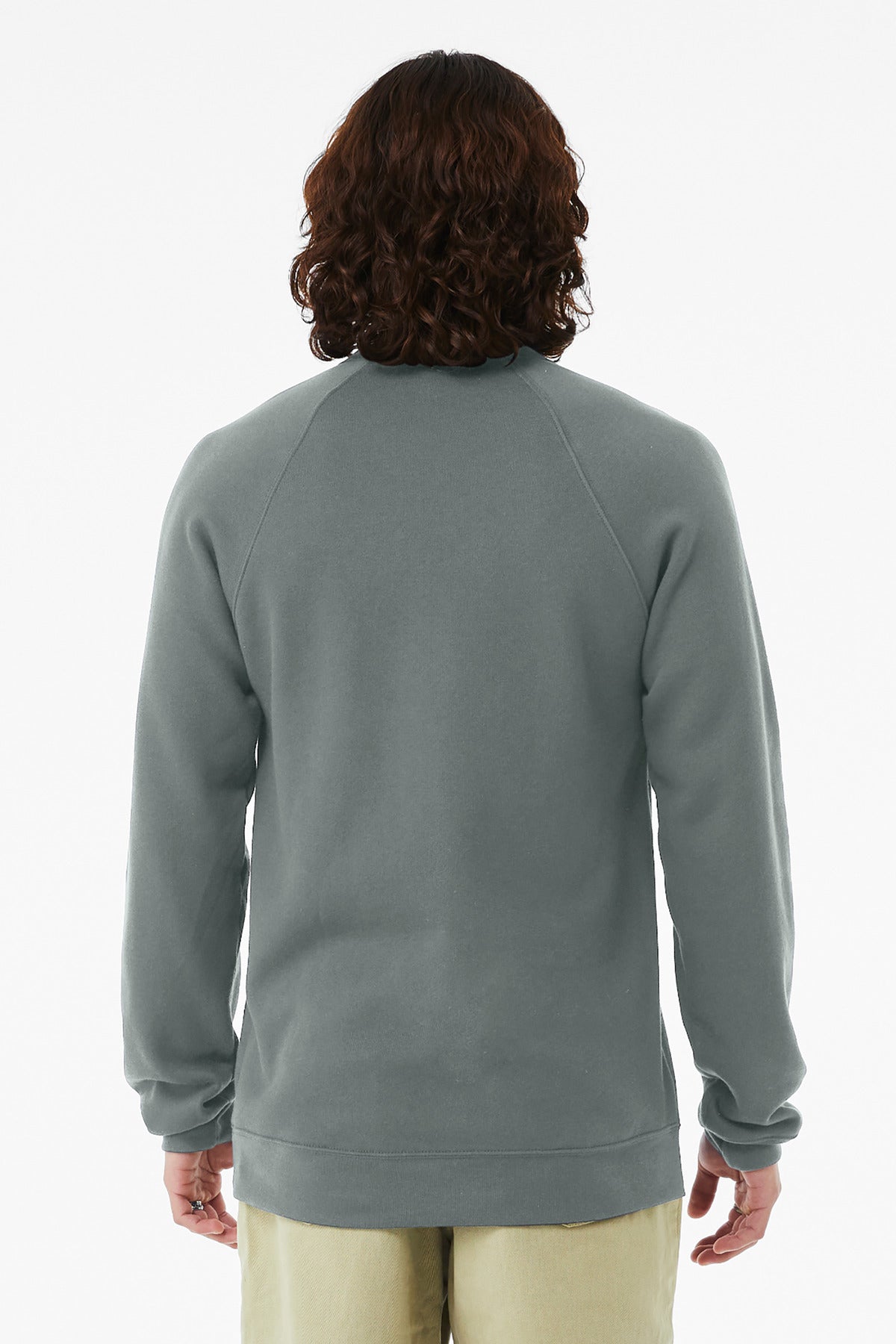 BELLA+CANVAS  Unisex Sponge Fleece Raglan Sweatshirt - Blue Storm