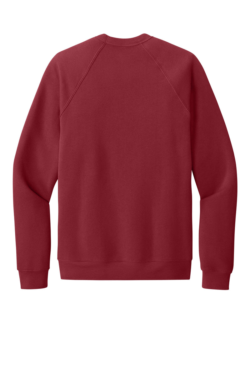 BELLA+CANVAS  Unisex Sponge Fleece Raglan Sweatshirt - Cardinal