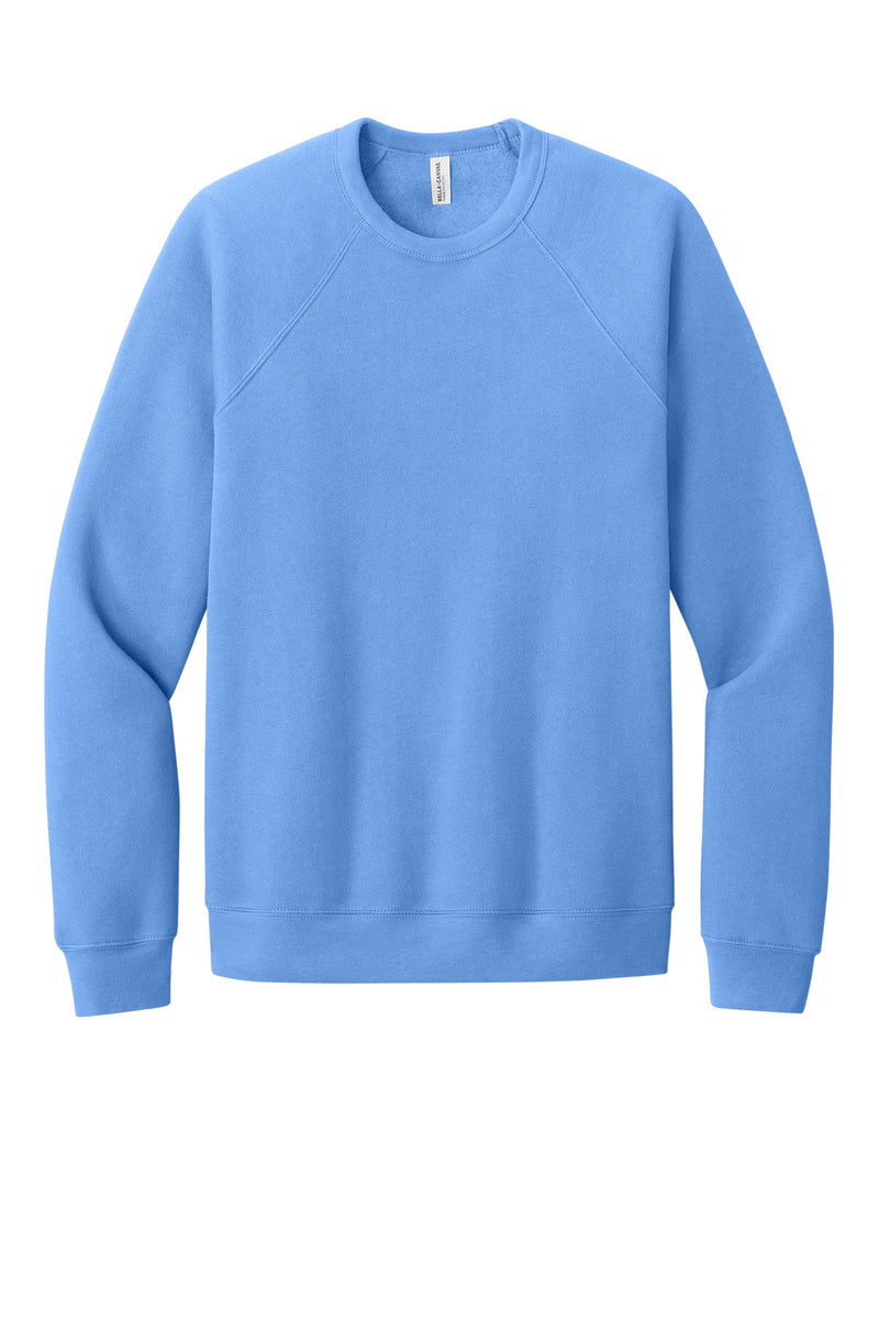 BELLA+CANVAS  Unisex Sponge Fleece Raglan Sweatshirt - Carolina Blue