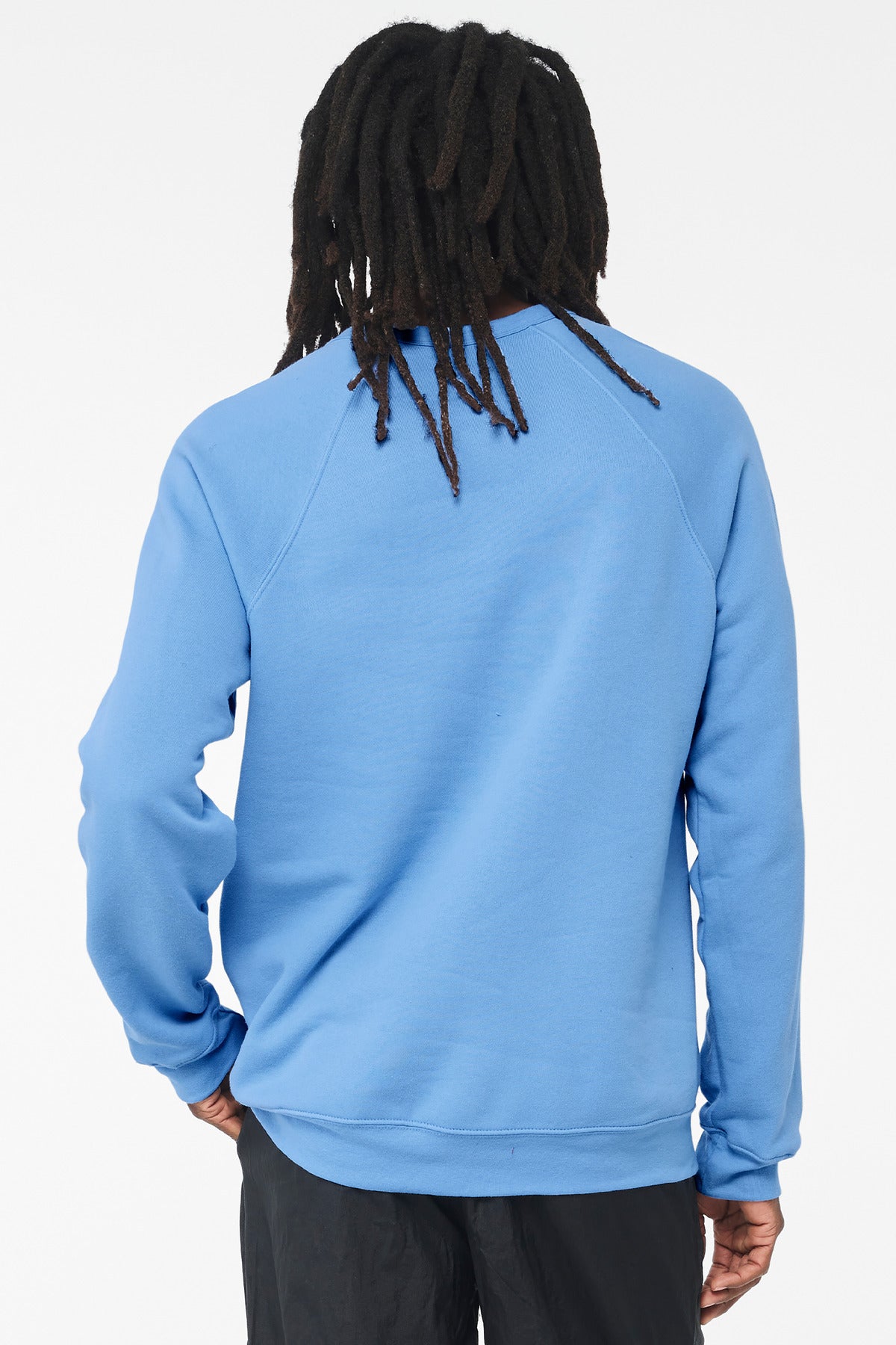 BELLA+CANVAS  Unisex Sponge Fleece Raglan Sweatshirt - Carolina Blue