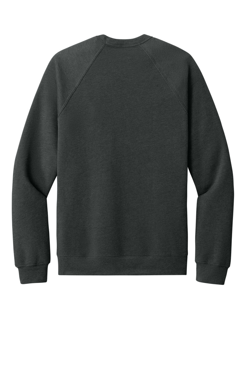 BELLA+CANVAS  Unisex Sponge Fleece Raglan Sweatshirt - Dark Grey Heather