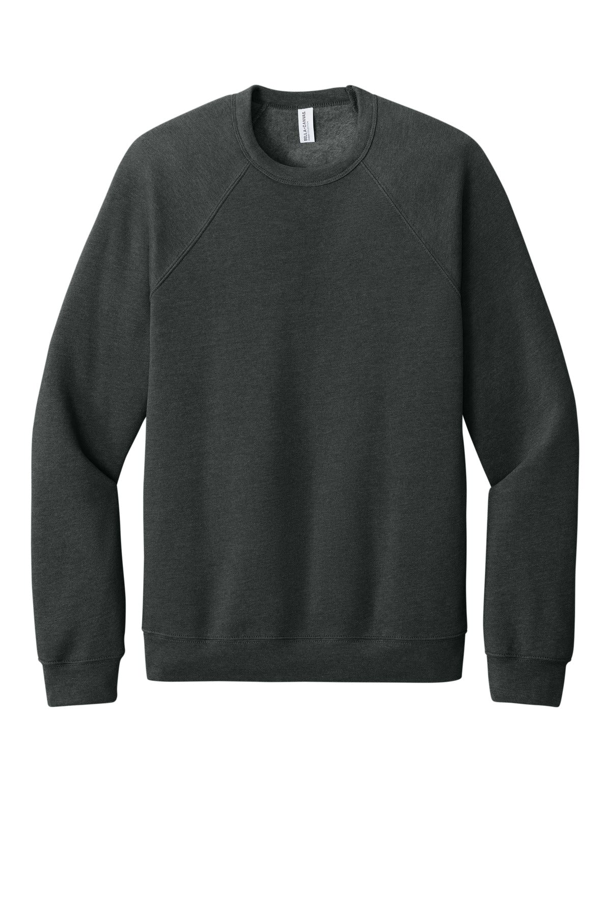 BELLA+CANVAS  Unisex Sponge Fleece Raglan Sweatshirt - Dark Grey Heather