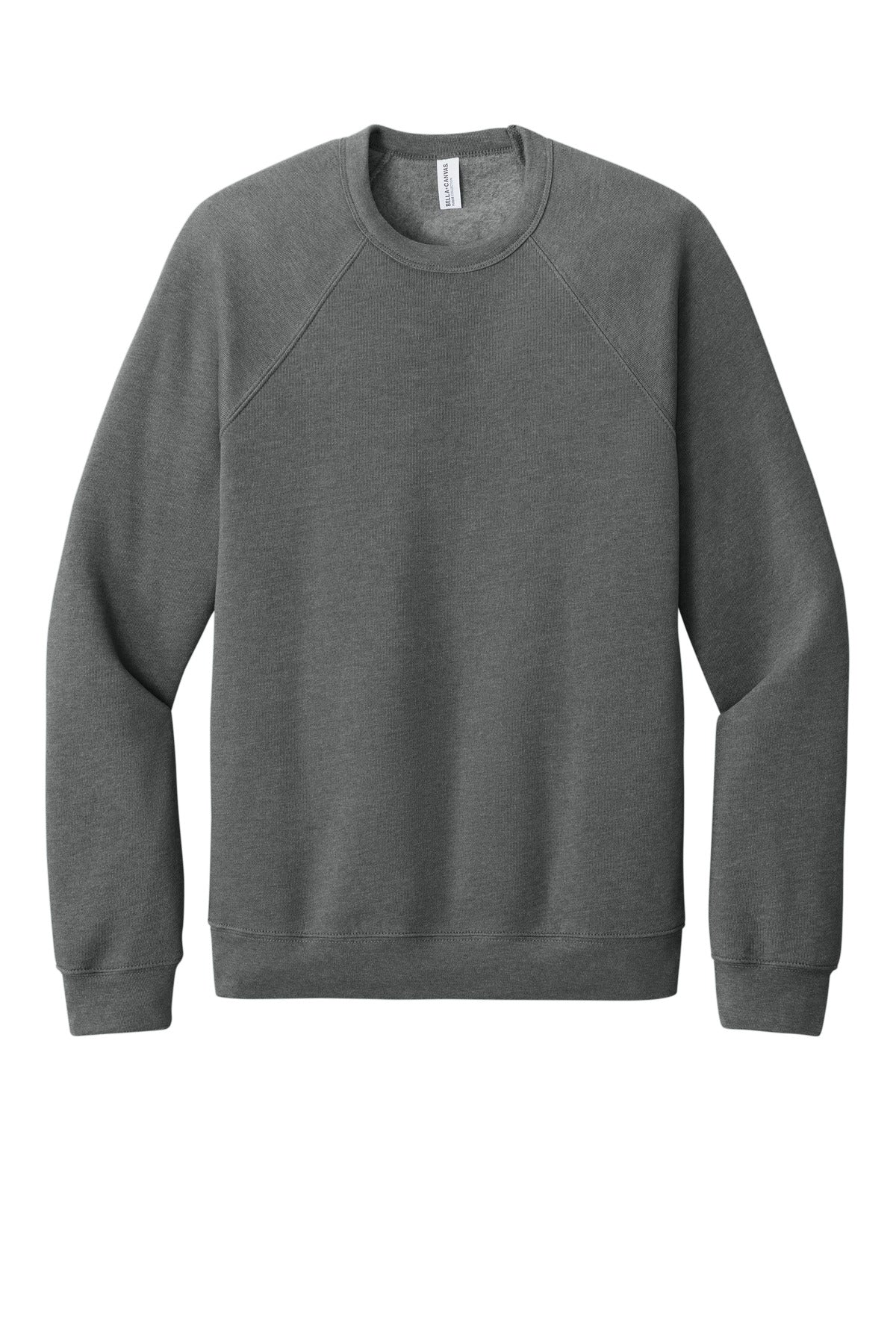 BELLA+CANVAS  Unisex Sponge Fleece Raglan Sweatshirt - Deep Heather