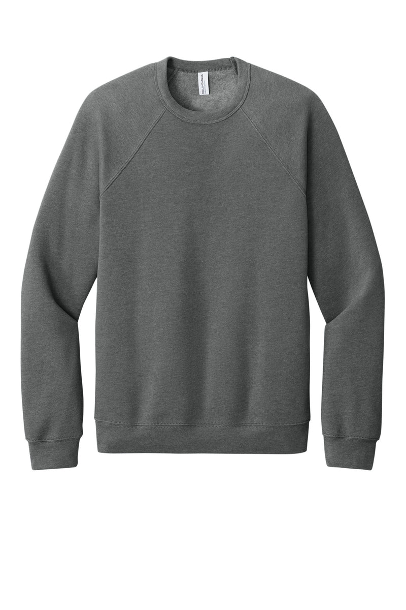 BELLA+CANVAS  Unisex Sponge Fleece Raglan Sweatshirt - Deep Heather