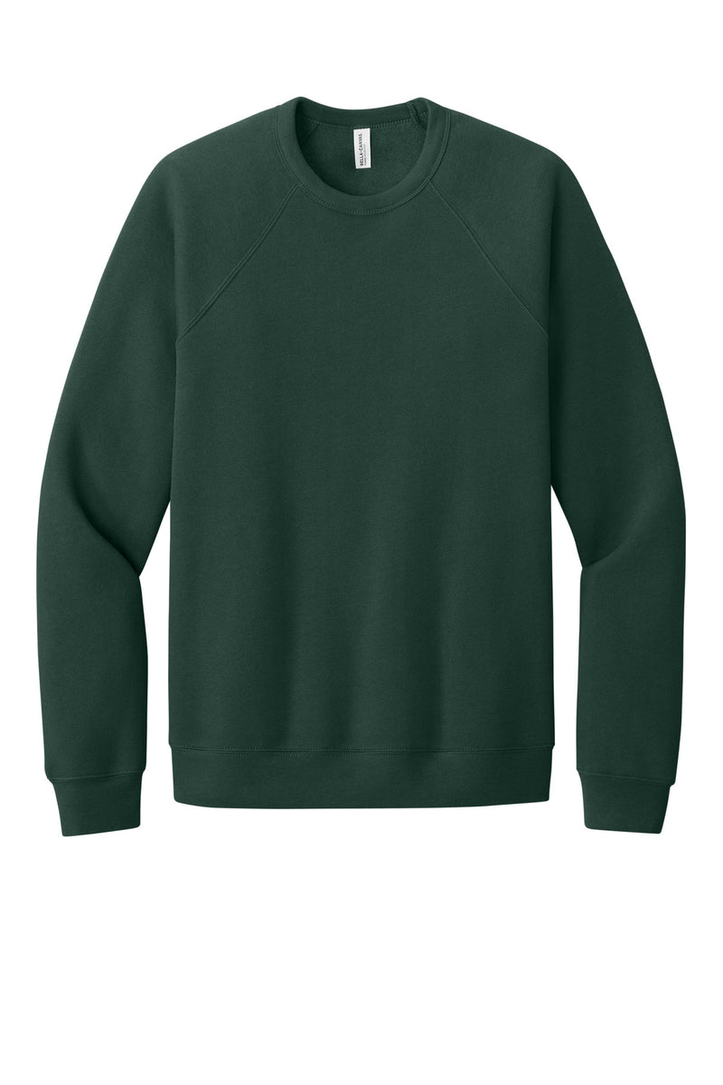 BELLA+CANVAS  Unisex Sponge Fleece Raglan Sweatshirt - Forest