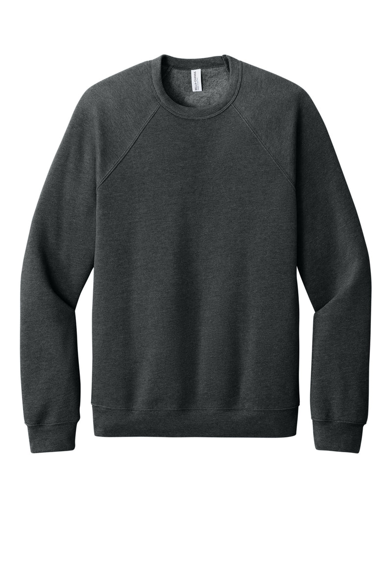 BELLA+CANVAS  Unisex Sponge Fleece Raglan Sweatshirt - Grey Acid Fleece