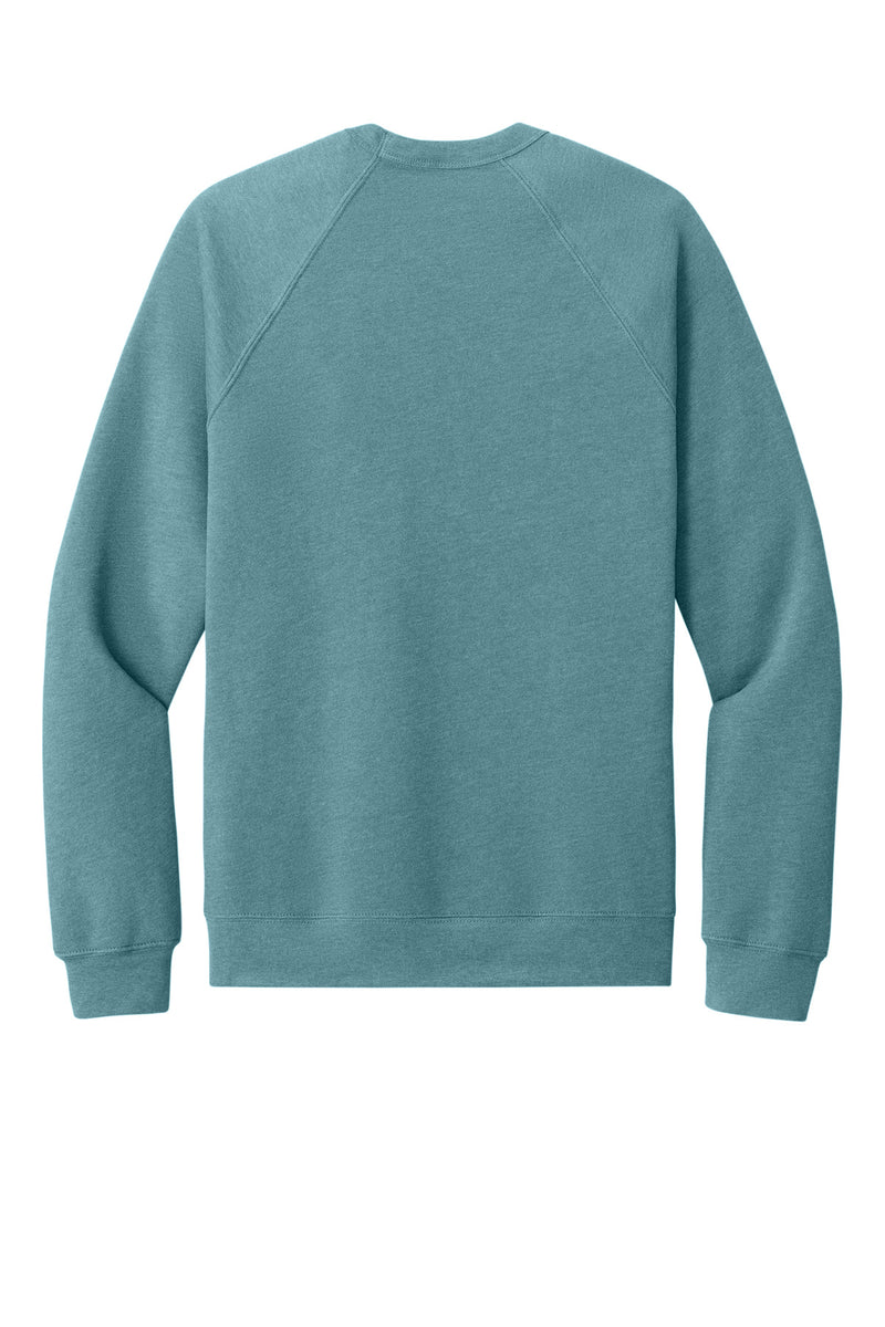 BELLA+CANVAS  Unisex Sponge Fleece Raglan Sweatshirt - Heather Blue Lagoon