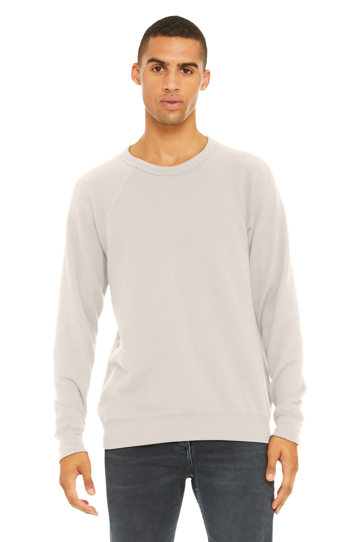 BELLA+CANVAS  Unisex Sponge Fleece Raglan Sweatshirt - Heather Dust