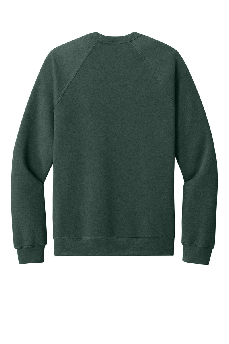 BELLA+CANVAS  Unisex Sponge Fleece Raglan Sweatshirt - Heather Forest
