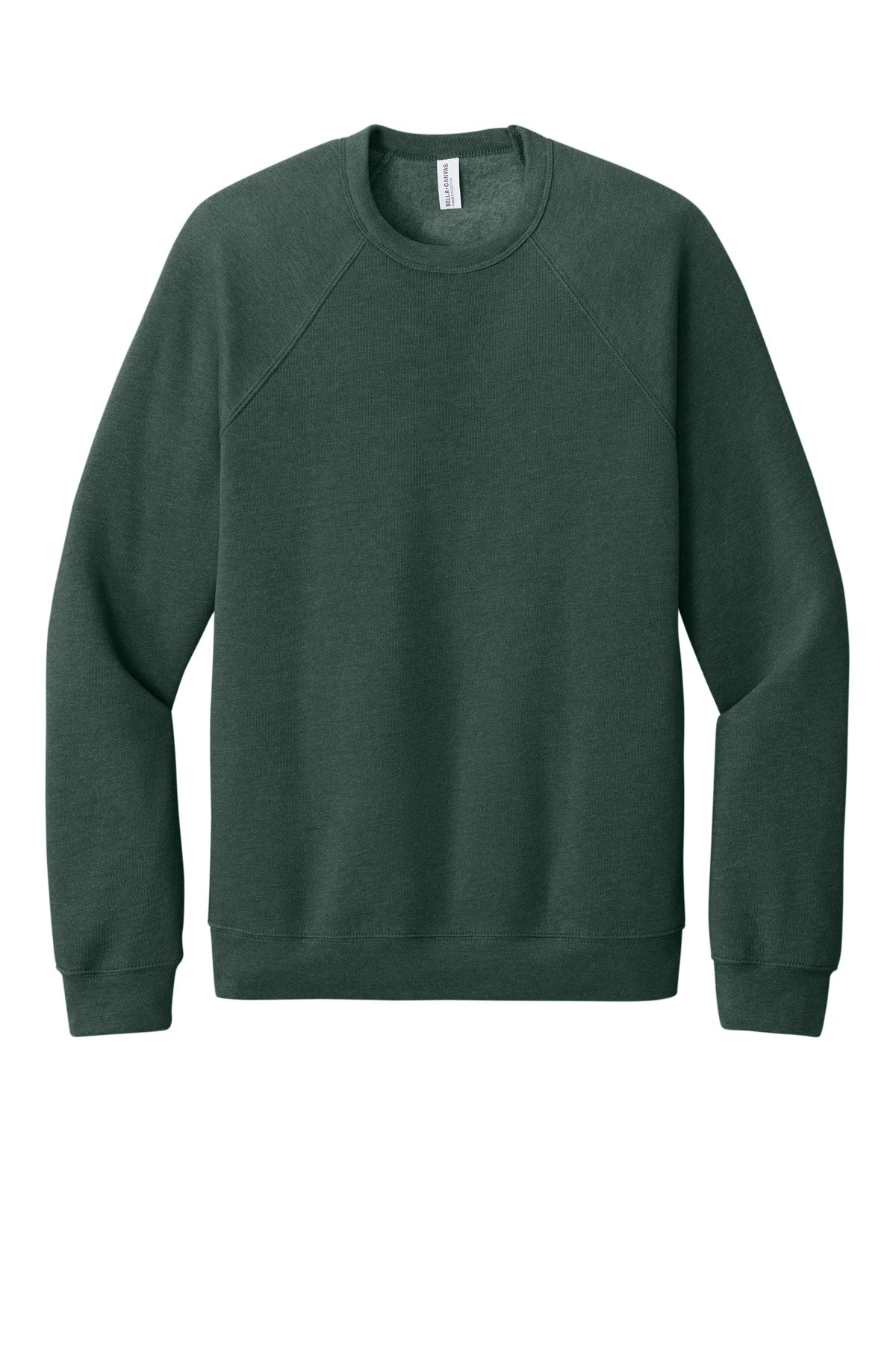 BELLA+CANVAS  Unisex Sponge Fleece Raglan Sweatshirt - Heather Forest